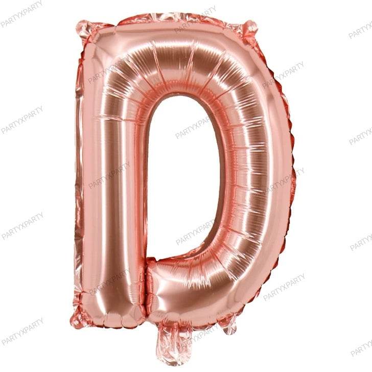16″ Rose Gold Letter Balloons– B009