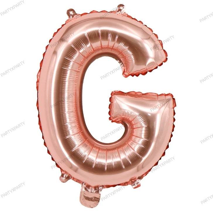16″ Rose Gold Letter Balloons– B009
