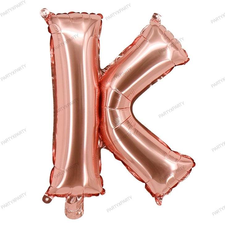 16″ Rose Gold Letter Balloons– B009