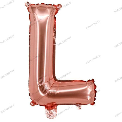 16″ Rose Gold Letter Balloons– B009