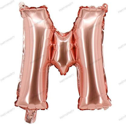 16″ Rose Gold Letter Balloons– B009