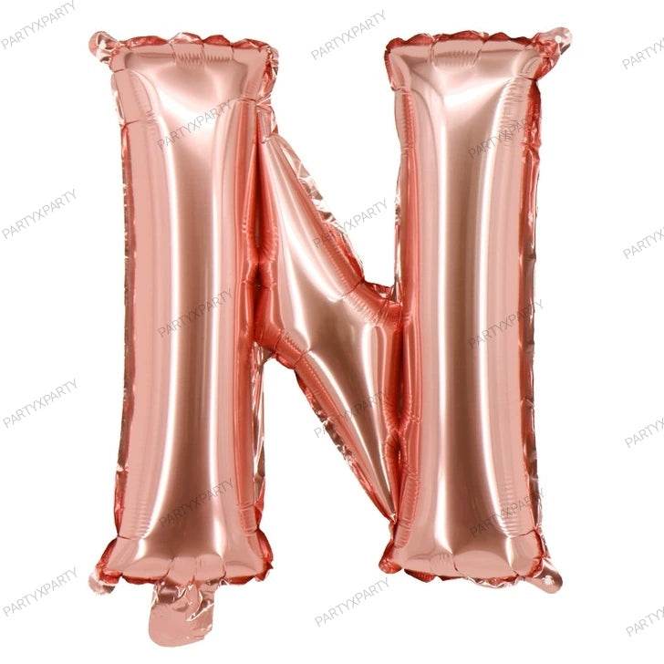 16″ Rose Gold Letter Balloons– B009