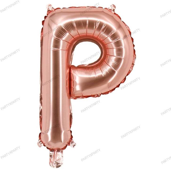 16″ Rose Gold Letter Balloons– B009