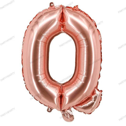16″ Rose Gold Letter Balloons– B009
