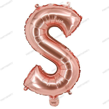 16″ Rose Gold Letter Balloons– B009