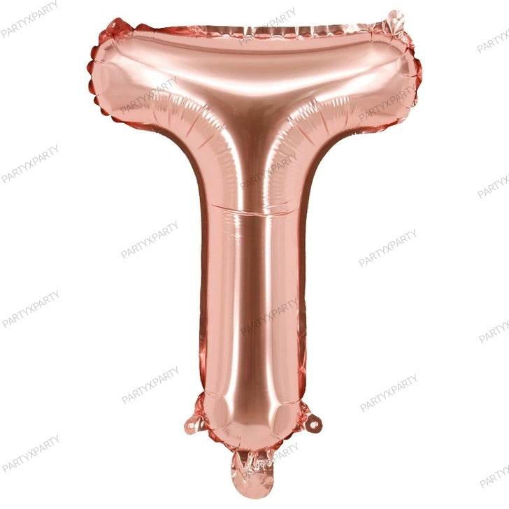 16″ Rose Gold Letter Balloons– B009
