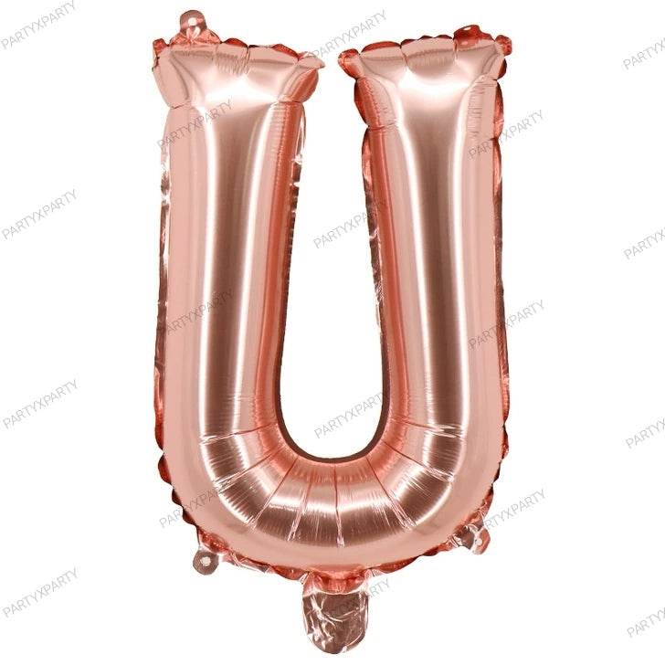 16″ Rose Gold Letter Balloons– B009
