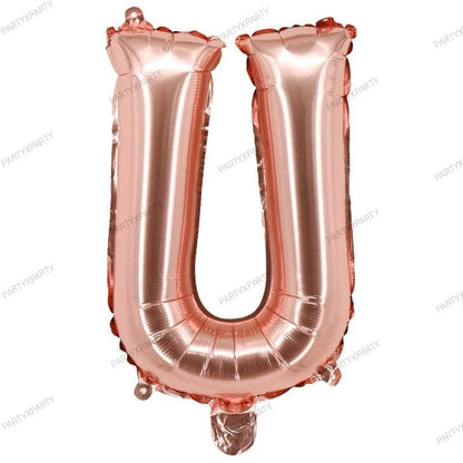 16″ Rose Gold Letter Balloons– B009