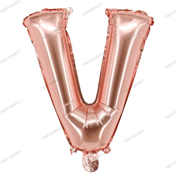 16″ Rose Gold Letter Balloons– B009