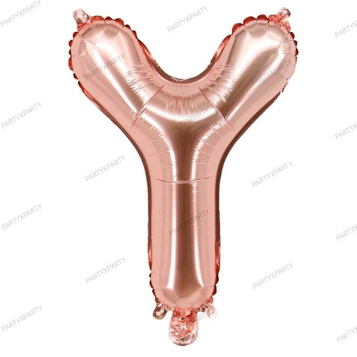 16″ Rose Gold Letter Balloons– B009