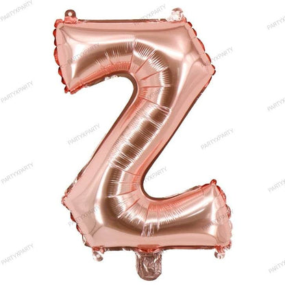 16″ Rose Gold Letter Balloons– B009