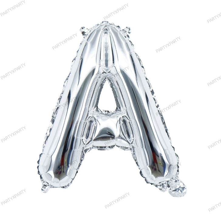 16″ Silver Letter Balloons – B009 - party X party