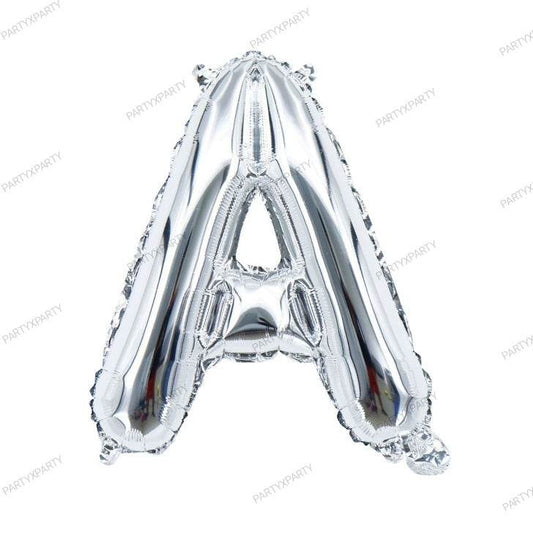 16″ Silver Letter Balloons – B009