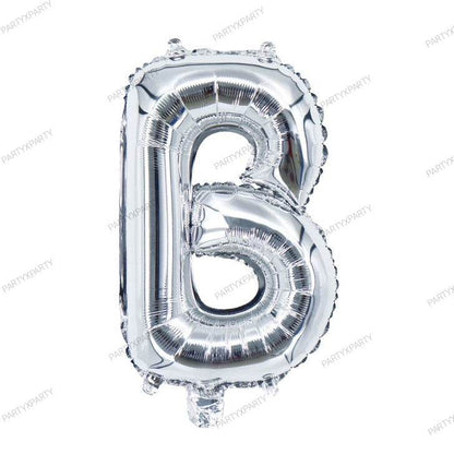 32″ Silver Letter Balloons –B119 - party X party