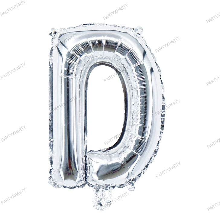 16″ Silver Letter Balloons – B009 - party X party