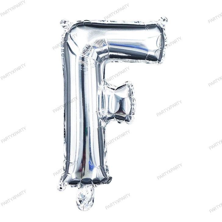 16″ Silver Letter Balloons – B009 - party X party