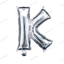 將圖片載入圖庫檢視器 16吋字母氣球 生日氣球派對佈置裝飾 - 銀 B009
