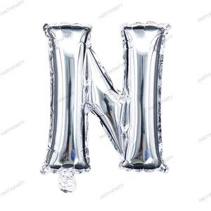 16-inch letter balloon birthday balloon party decoration - Silver B009