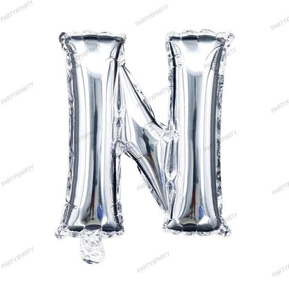 32″ Silver Letter Balloons –B119 - party X party