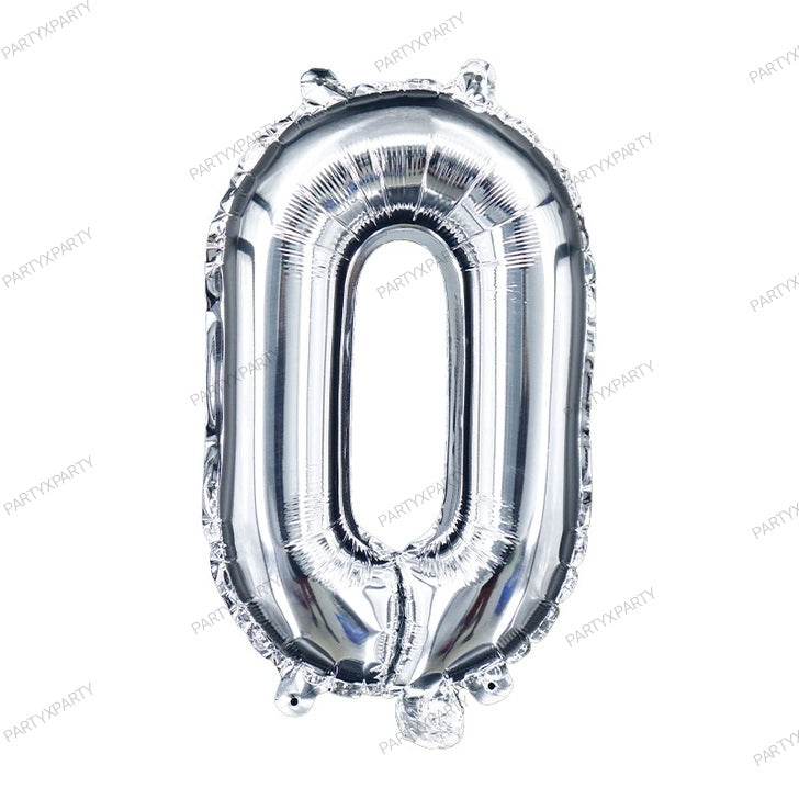 16″ Silver Letter Balloons – B009 - party X party
