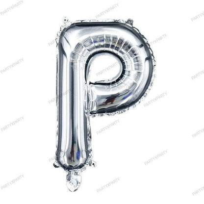 32″ Silver Letter Balloons –B119 - party X party