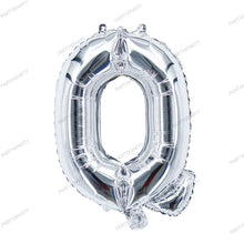 Load image into Gallery viewer, 16-inch letter balloon birthday balloon party decoration - Silver B009
