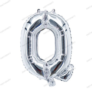 16-inch letter balloon birthday balloon party decoration - Silver B009