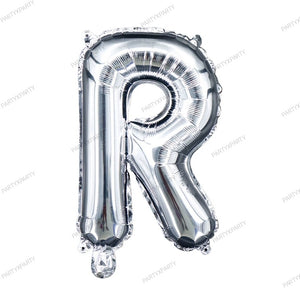 16吋字母氣球 生日氣球派對佈置裝飾 - 銀 B009