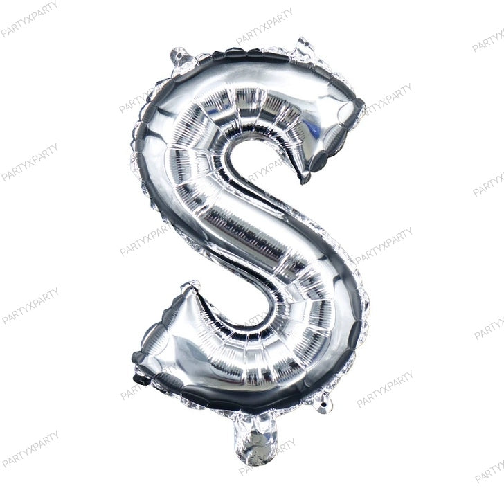 32吋字母氣球 生日氣球派對佈置裝飾 - 銀 B119
