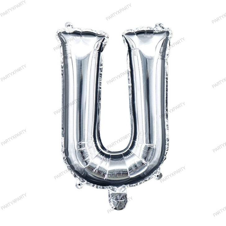 16″ Silver Letter Balloons – B009 - party X party