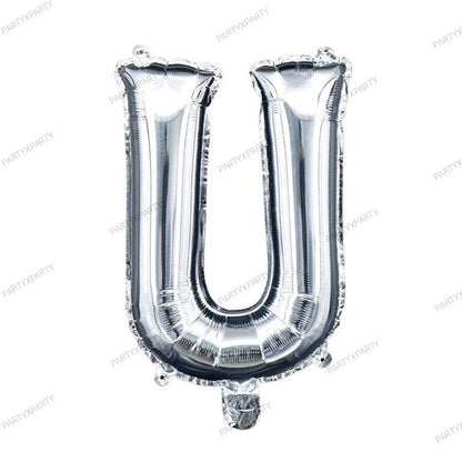 32″ Silver Letter Balloons –B119 - party X party