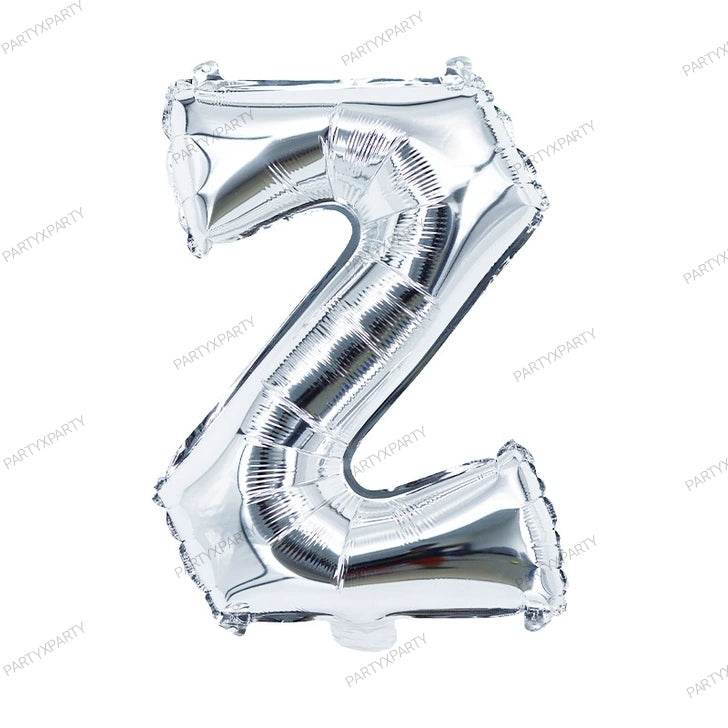 16″ Silver Letter Balloons – B009 - party X party