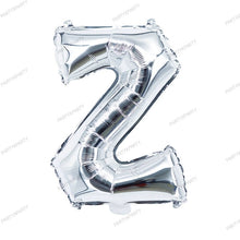 Load image into Gallery viewer, 16-inch letter balloon birthday balloon party decoration - Silver B009
