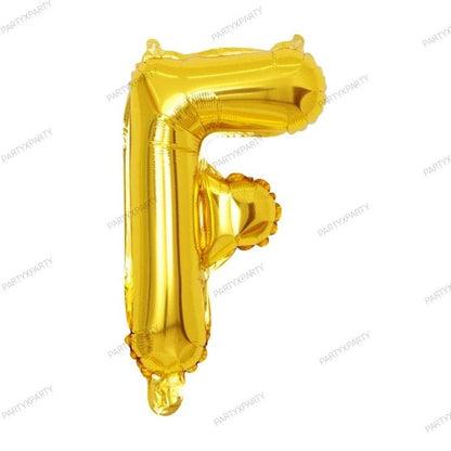 16″ Gold Letter Balloons– B009