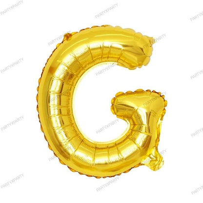 16″ Gold Letter Balloons– B009