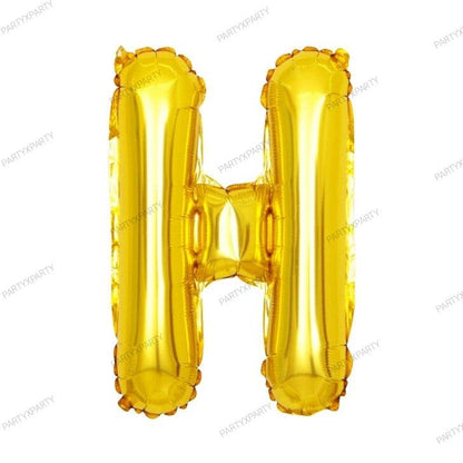 16″ Gold Letter Balloons– B009