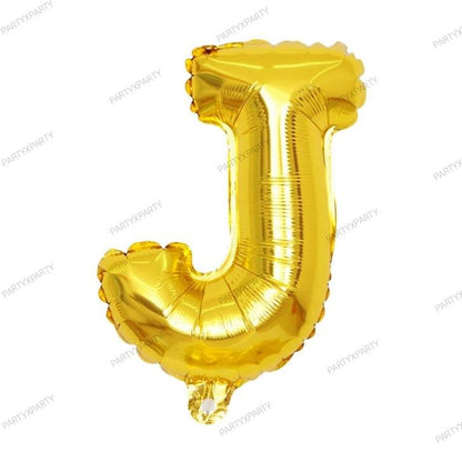 16″ Gold Letter Balloons– B009