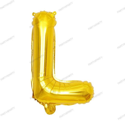 16″ Gold Letter Balloons– B009