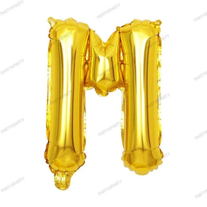16″ Gold Letter Balloons– B009