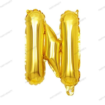 16″ Gold Letter Balloons– B009
