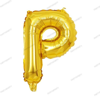 16″ Gold Letter Balloons– B009