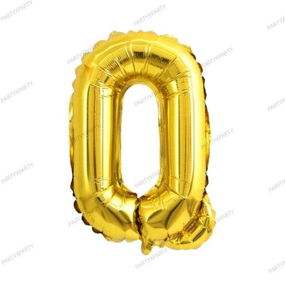 16″ Gold Letter Balloons– B009