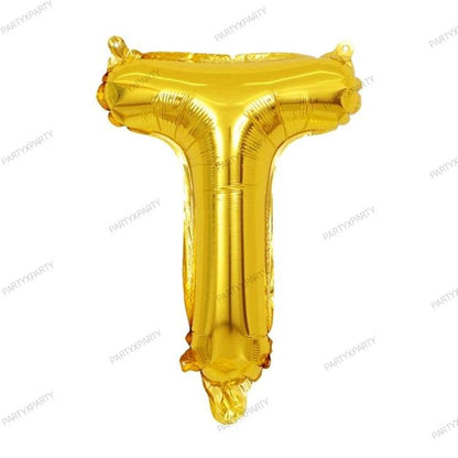 16″ Gold Letter Balloons– B009