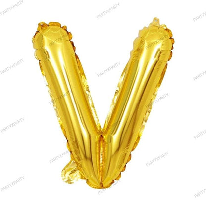 16″ Gold Letter Balloons– B009