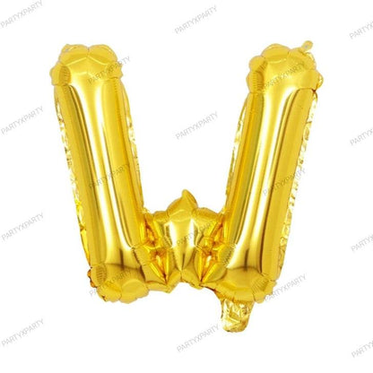 16″ Gold Letter Balloons– B009