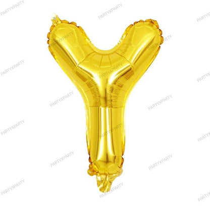 16″ Gold Letter Balloons– B009
