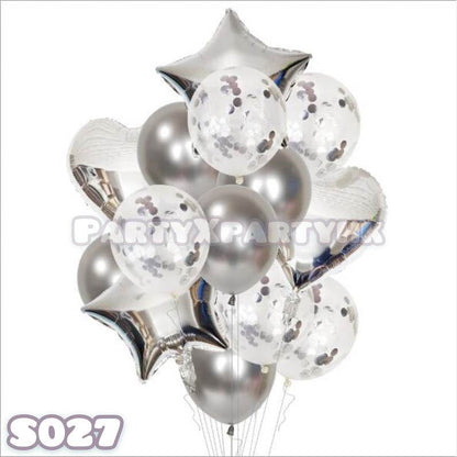 Party Balloon Star Heart Balloon Decoration Set - Sequin Balloon – S027 - party X party