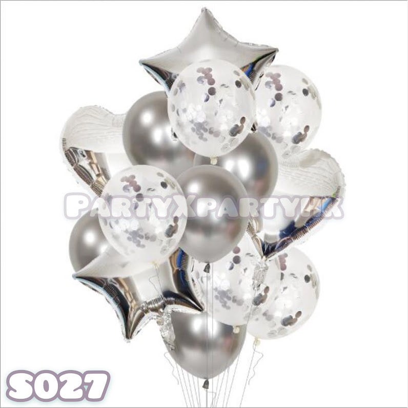 派對氣球 星星心心氣球佈置套裝 - 亮片氣球 S027