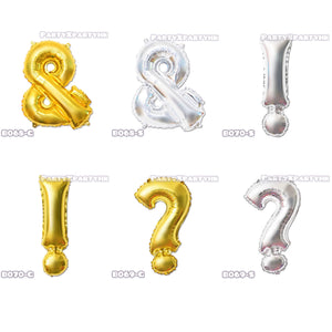 16-inch symbol balloon birthday balloon party decoration-[gold/silver]