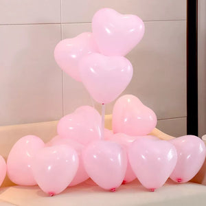 10吋馬卡龍心心氣球 生日氣球佈置裝飾/B090